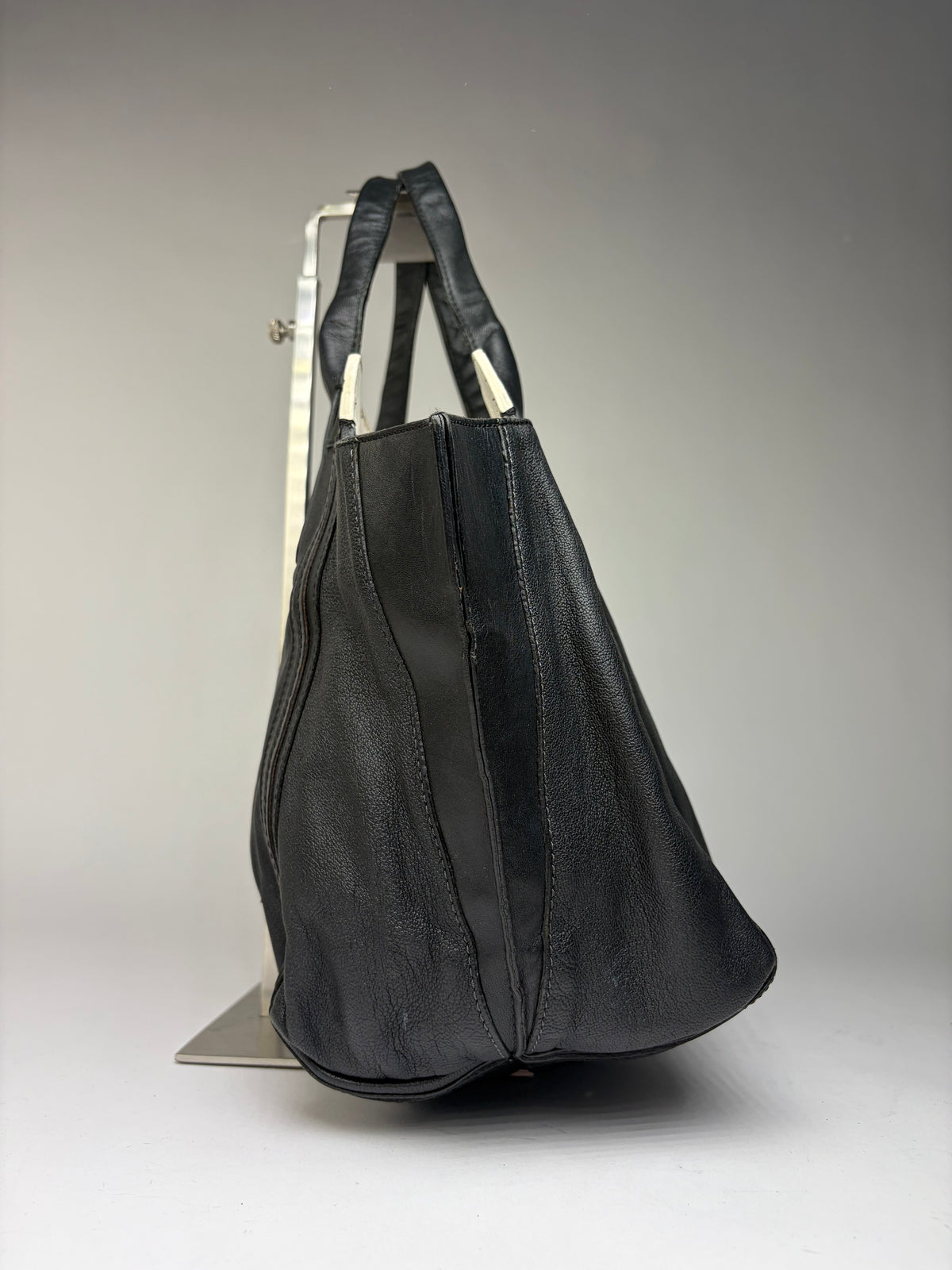 Vintage Chloé Edith Structured Top-Handle Bag Black