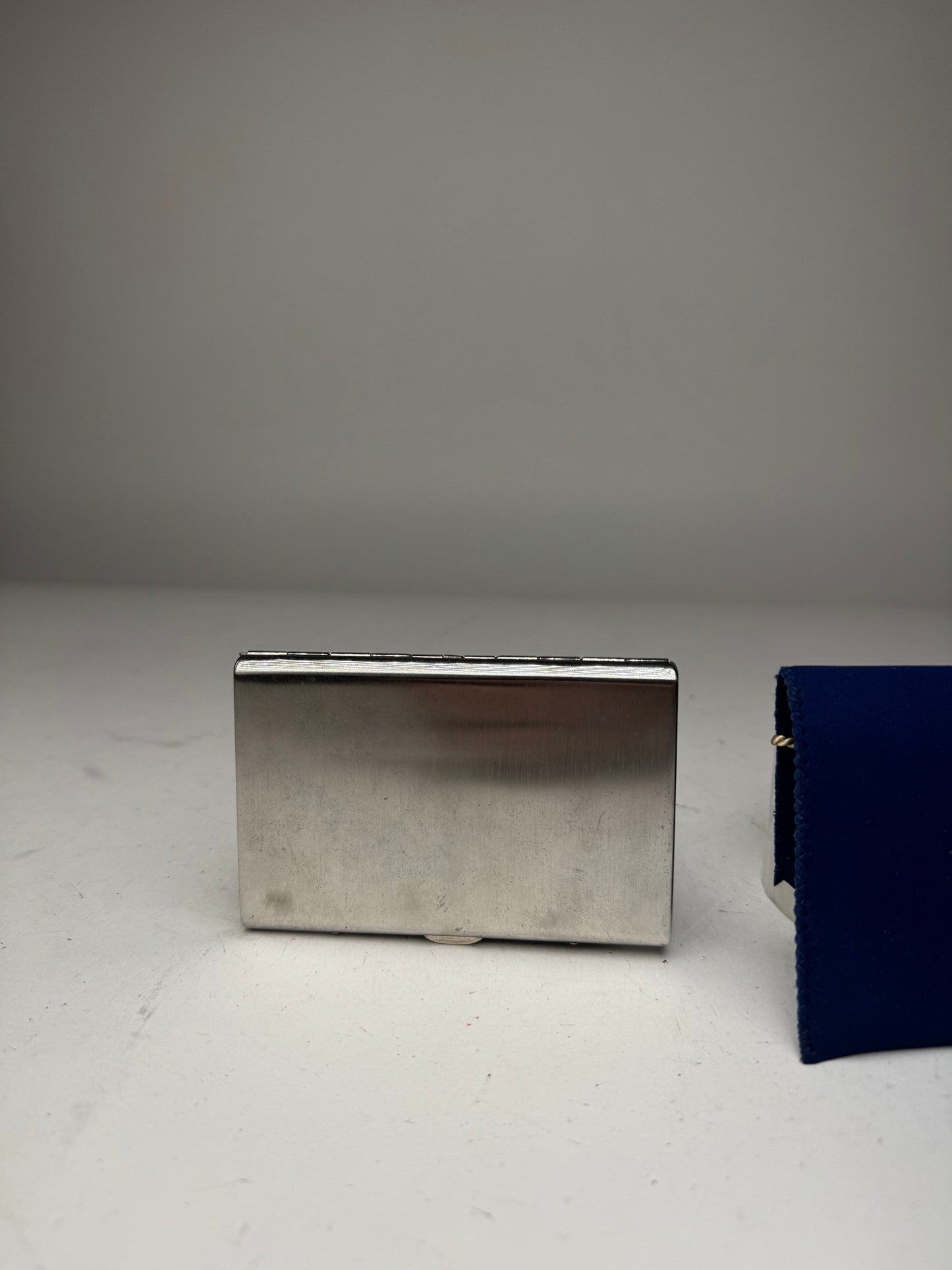 Vintage Givenchy Metal Card Holder / Cigarette Case Silver