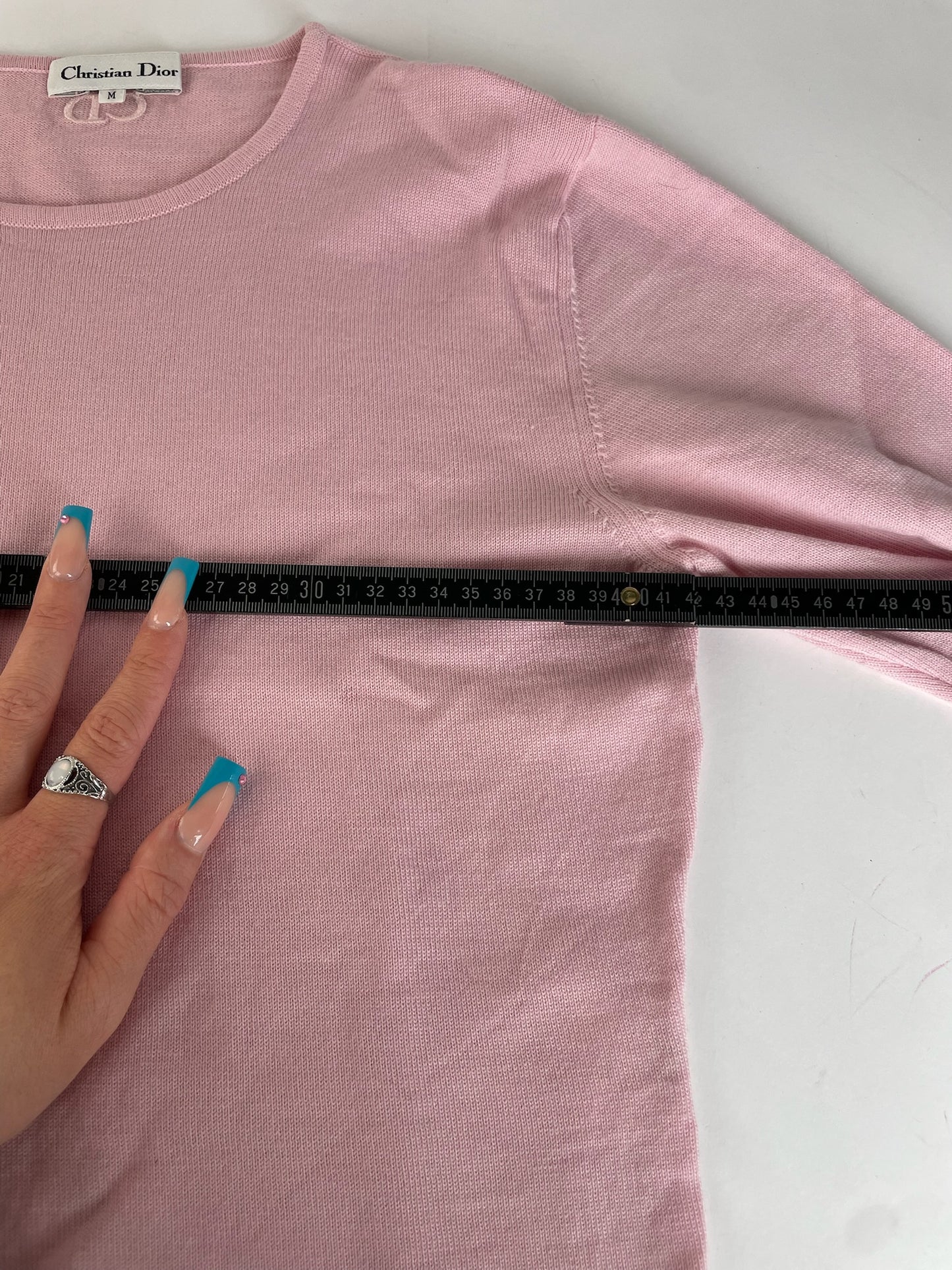 Dior Ribbed Cotton Sweater Pink