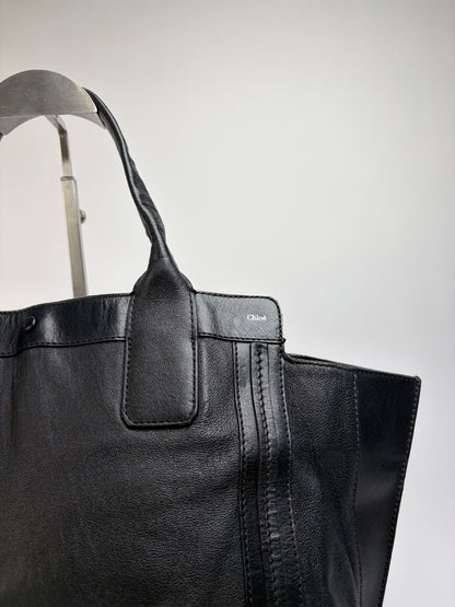 Vintage Chloé Edith Structured Top-Handle Bag Black