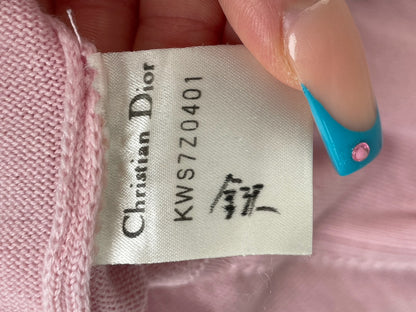 Dior Ribbed Cotton Sweater Pink