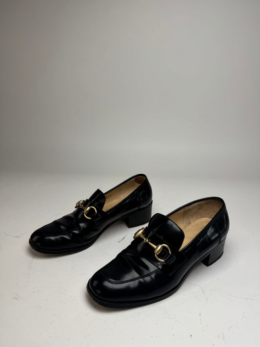 Vintage Gucci Patent Leather Horsebit Pumps EU36,5