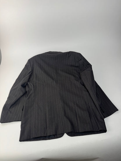 Vintage Courreges Striped Men’s Wool Blazer M/L Grey