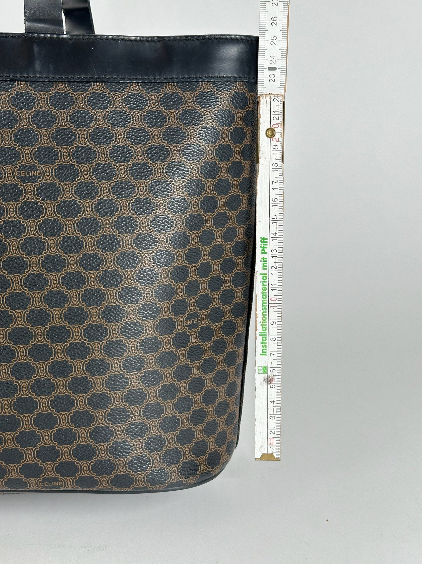 Vintage Celine Paris Leather monogram bag