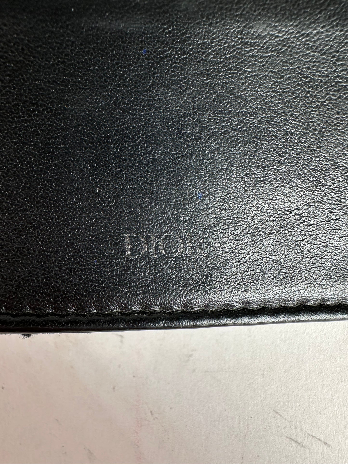 Vintage Dior Oblique Monogram Canvas Bifold Wallet Black