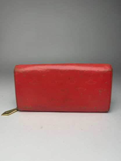 Vintage Vivienne Westwood Patent Leather Monogram wallet red