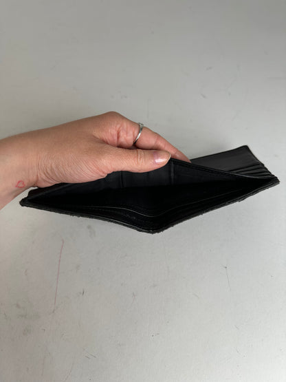 Vintage Dior Oblique Monogram Canvas Bifold Wallet Black