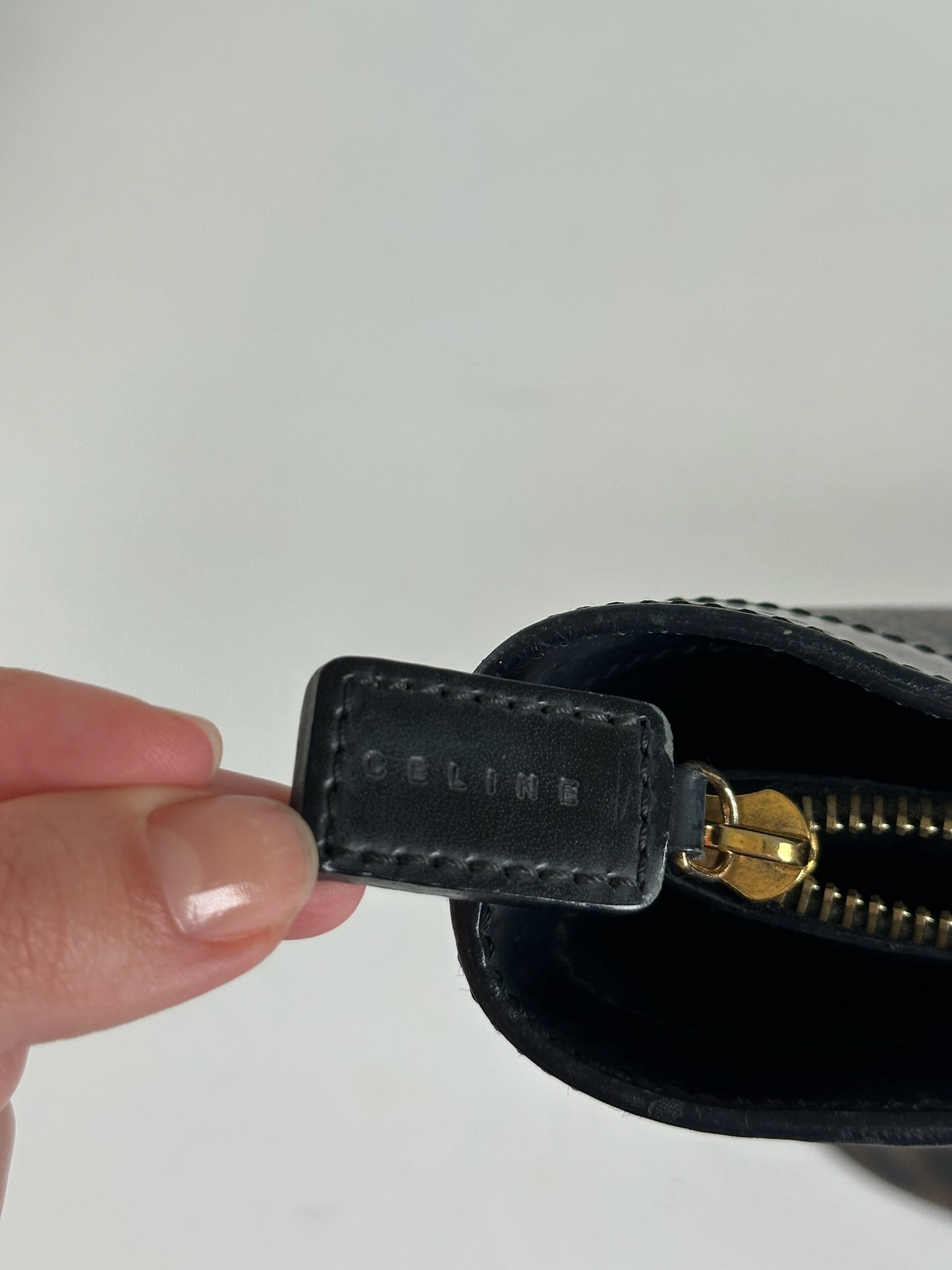 Vintage Celine Paris Leather monogram bag