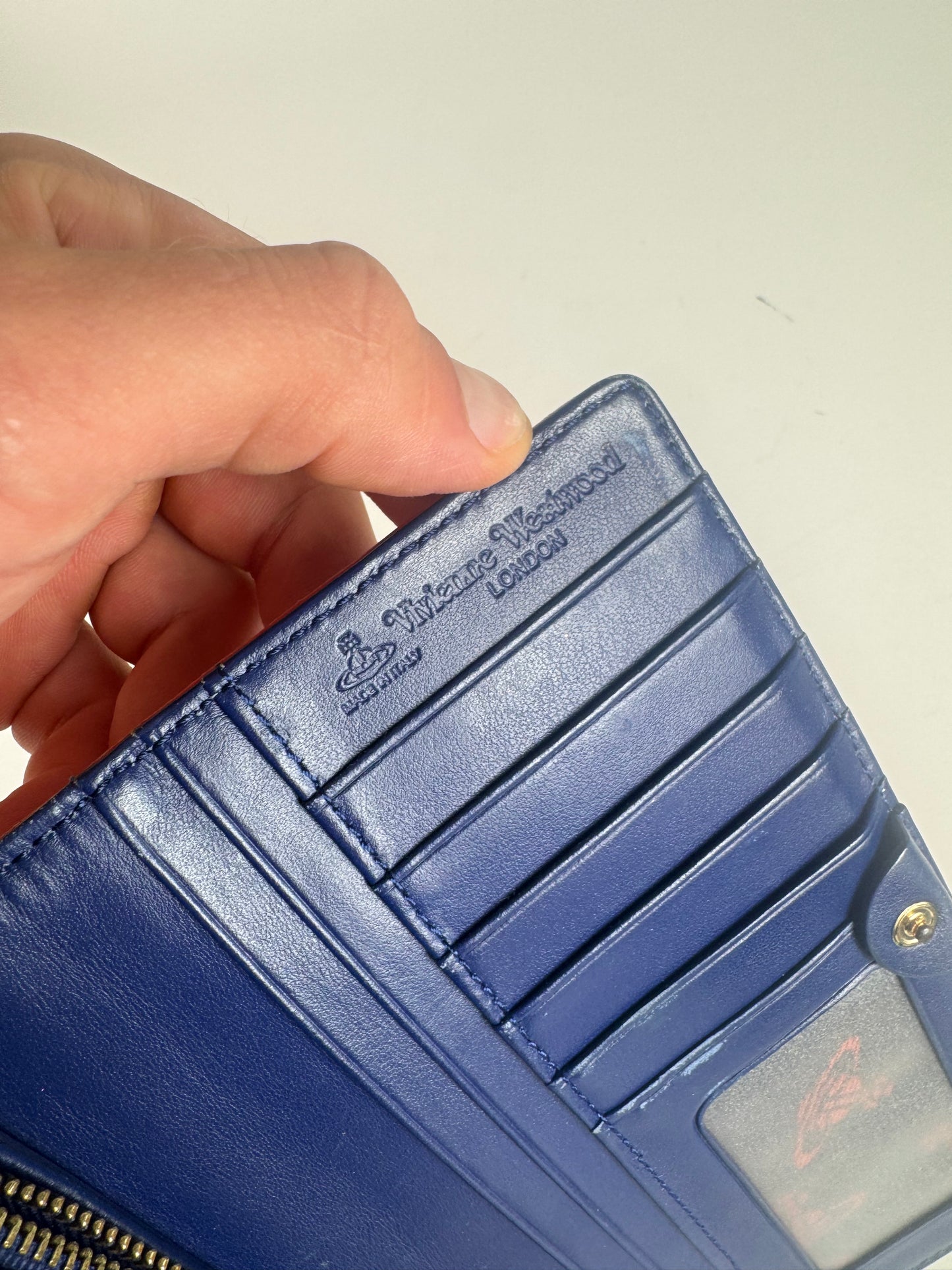 Vintage Vivienne Westwood Patent Leather Monogram wallet red