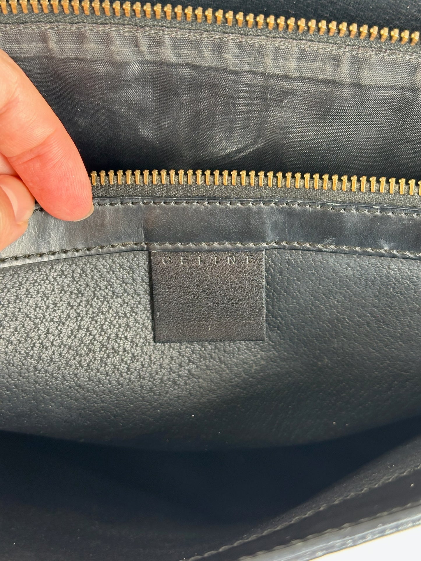 Vintage Celine Paris Leather monogram bag