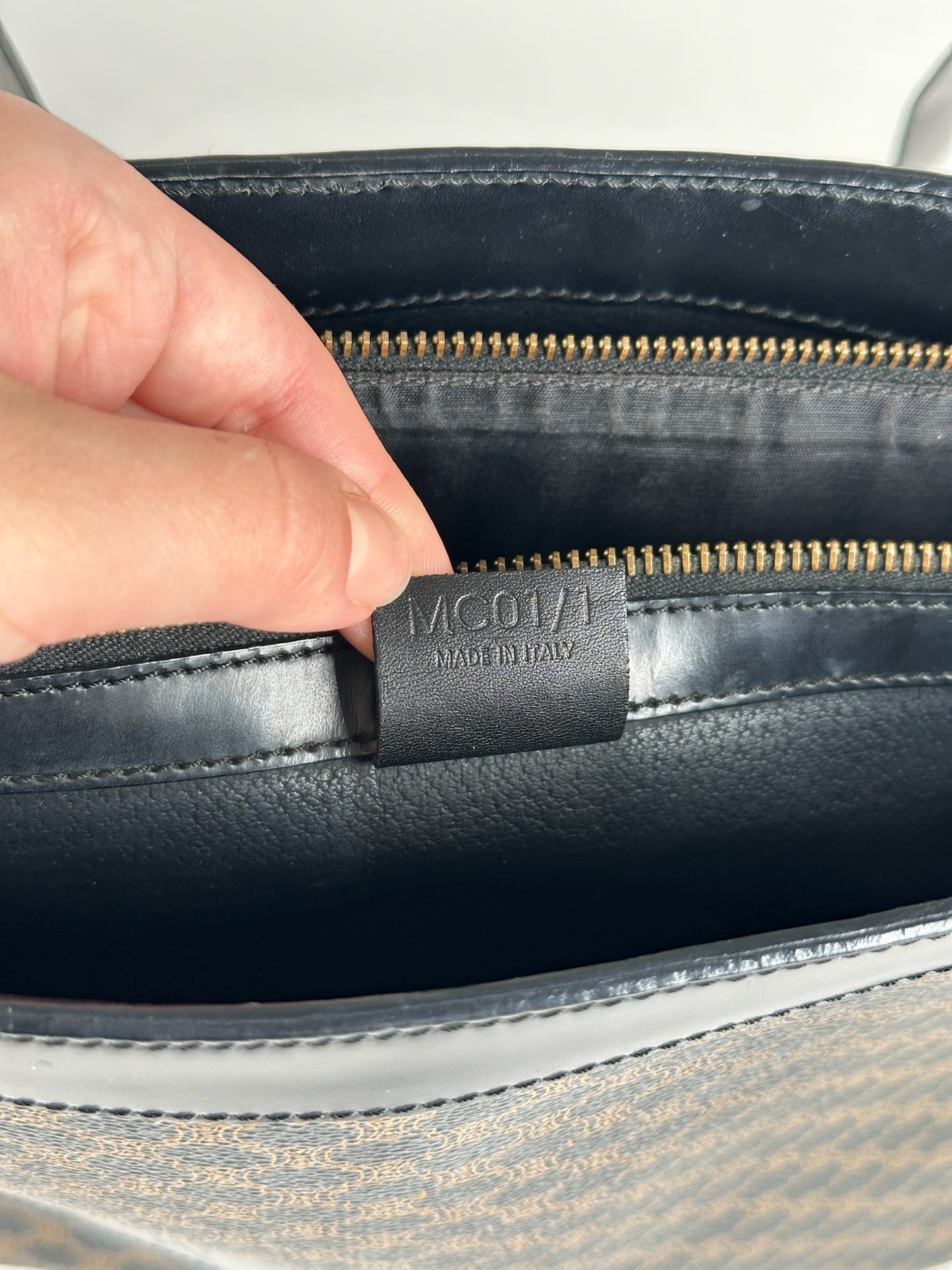 Vintage Celine Paris Leather monogram bag