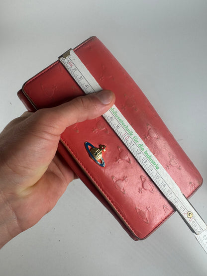 Vintage Vivienne Westwood Patent Leather Monogram wallet red