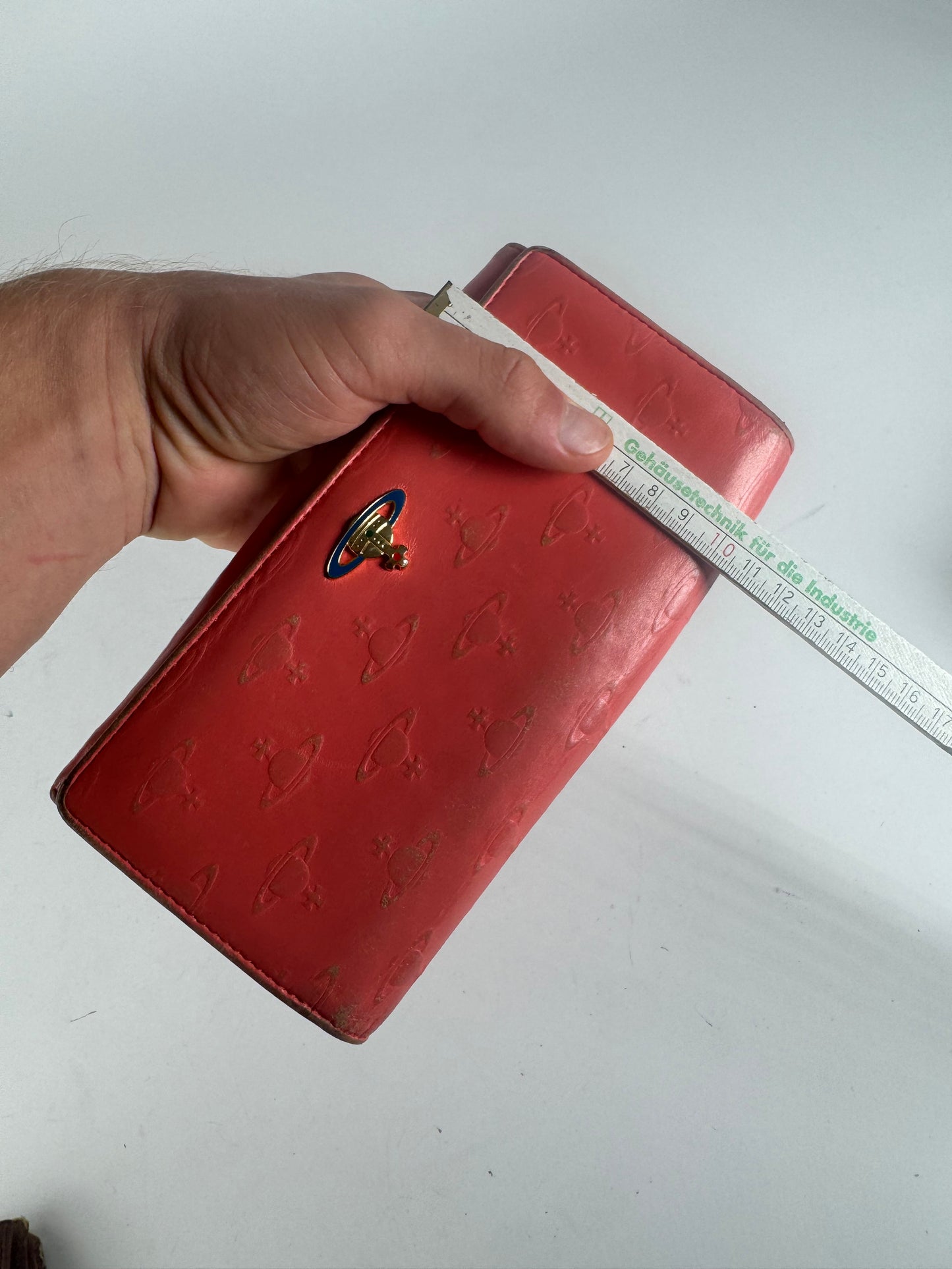 Vintage Vivienne Westwood Patent Leather Monogram wallet red