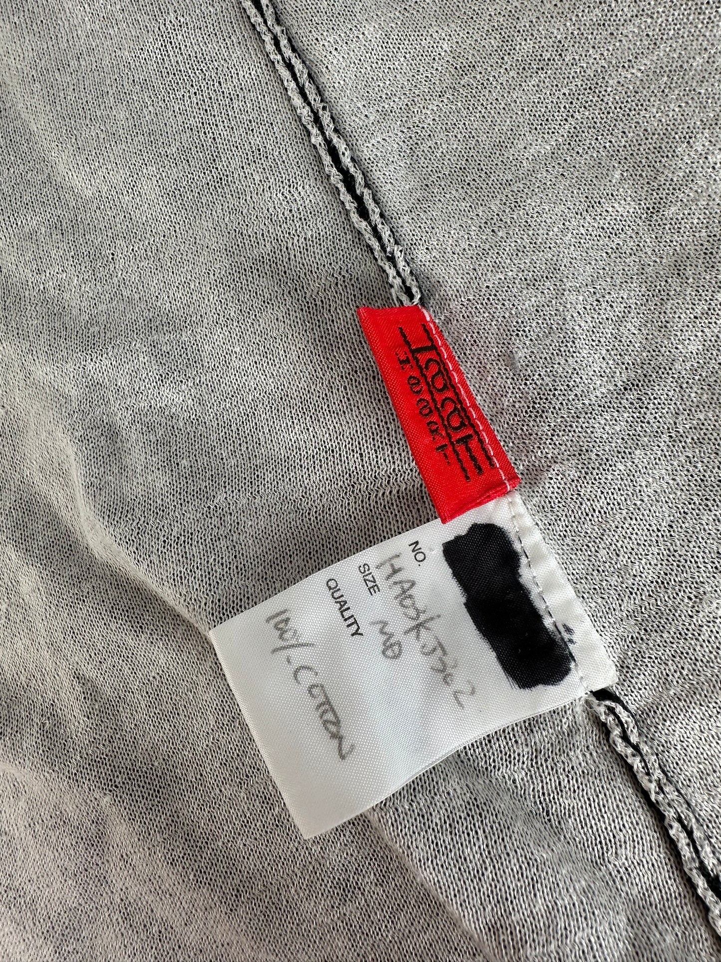Vintage Issey Miyake Wool Wrap Top Black Cream M