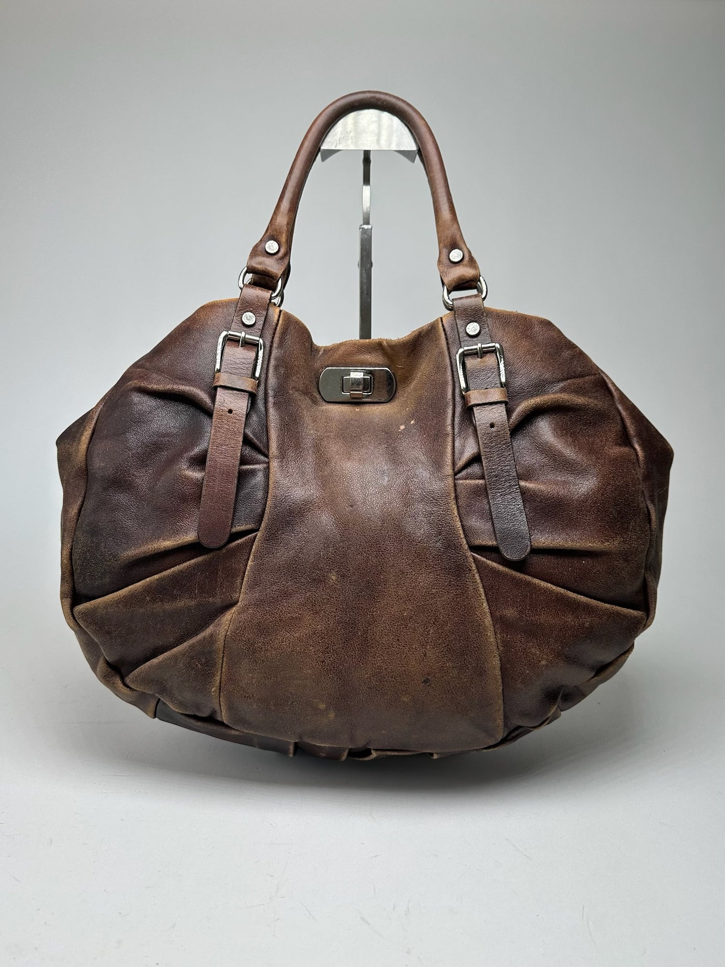 Vintage Marni Leather Shopper bag brown