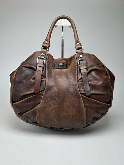 Vintage Marni Leather Shopper bag brown