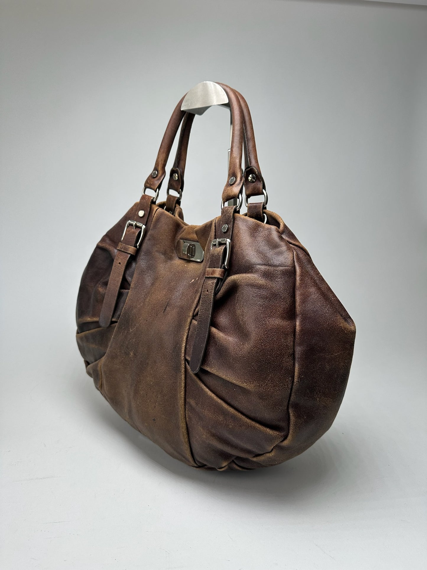 Vintage Marni Leather Shopper bag brown