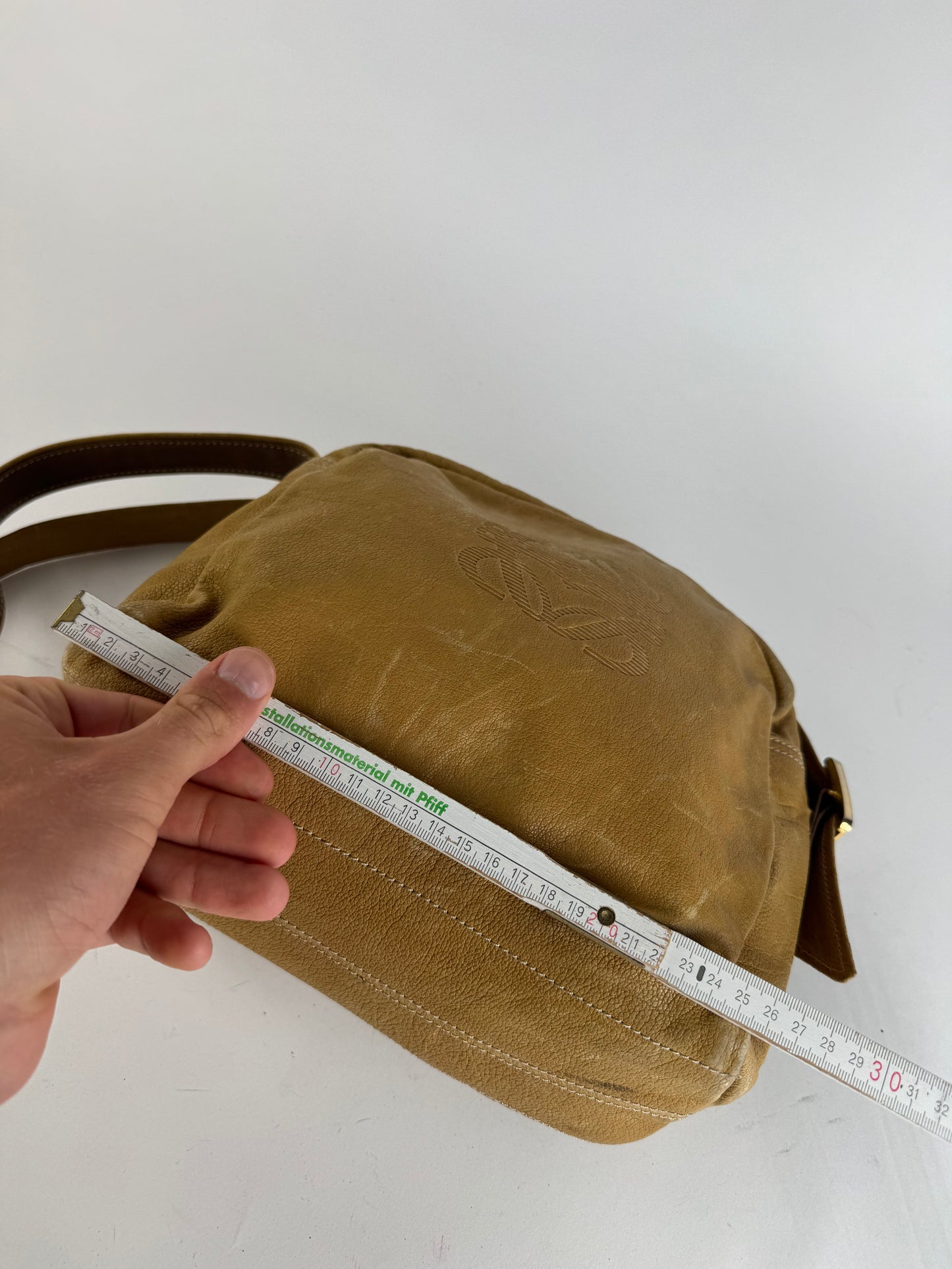 Sac vintage en cuir Loewe marron