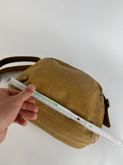 Sac vintage en cuir Loewe marron