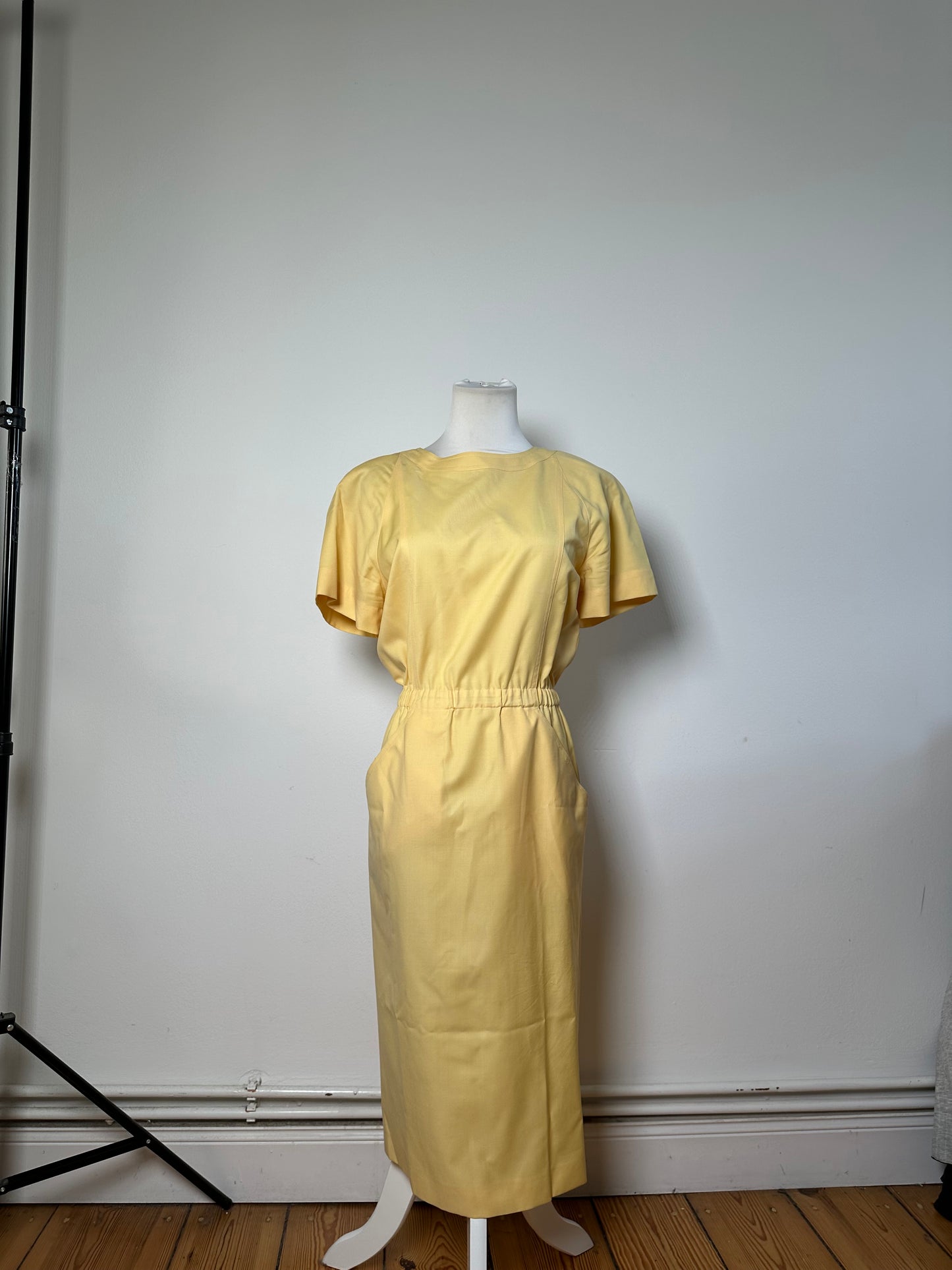 Vintage Fendi Lambswool Dress Light Yellow M