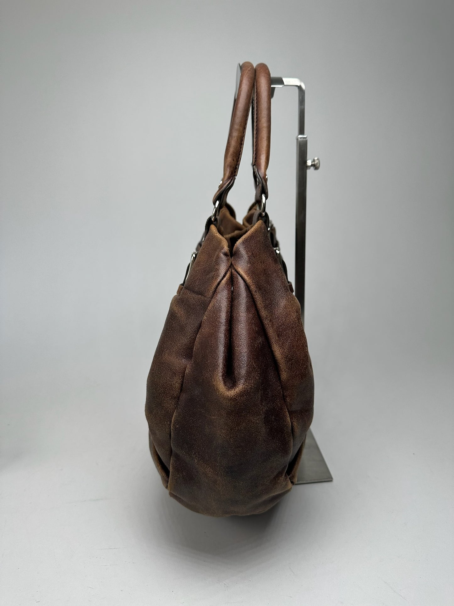 Vintage Marni Leather Shopper bag brown