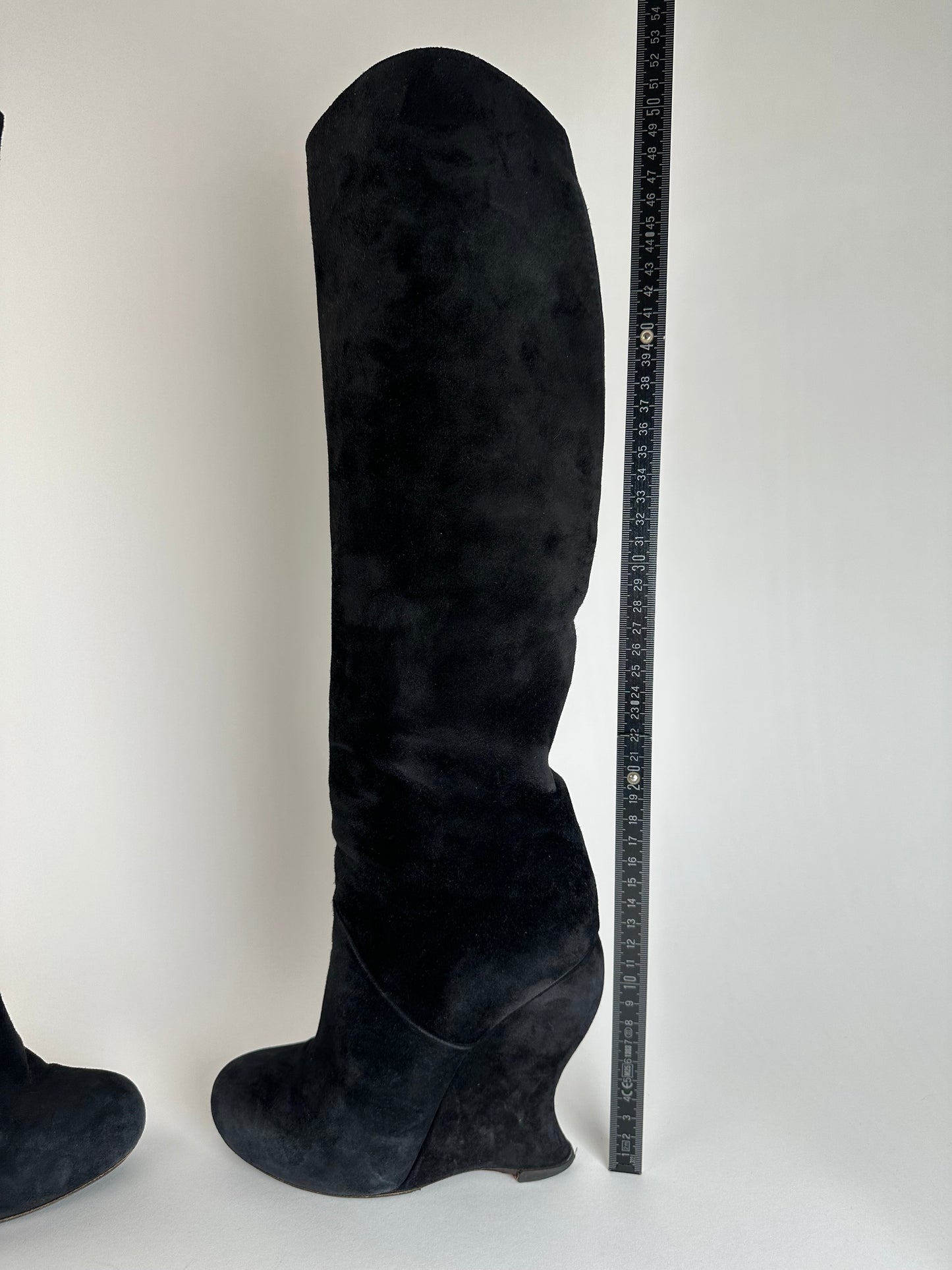 Vintage Bottega Veneta Suede Boots Black EU37,5