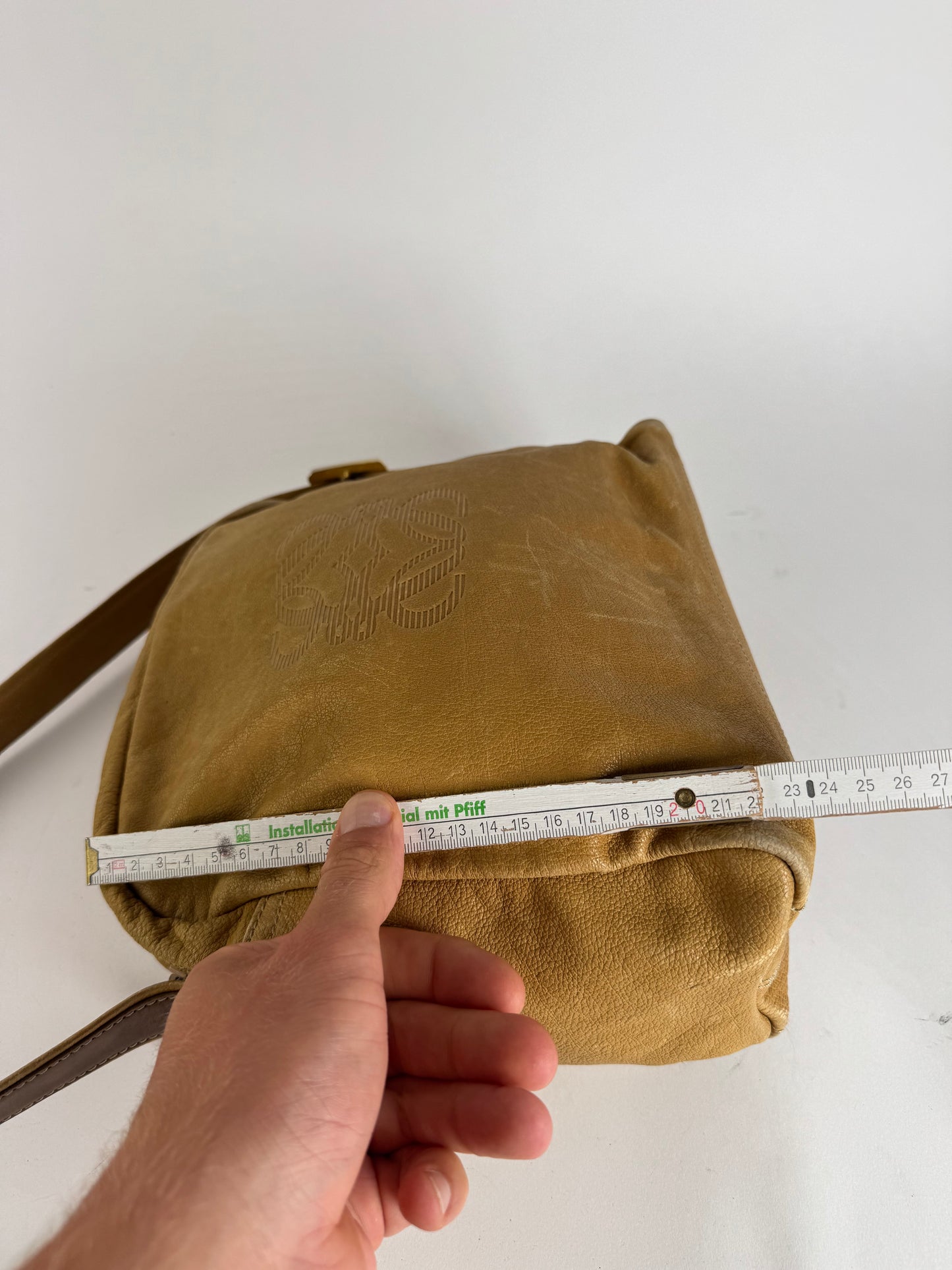 Sac vintage en cuir Loewe marron