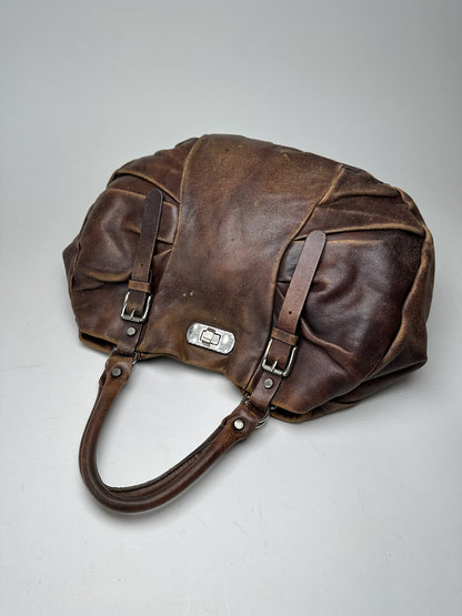 Vintage Marni Leather Shopper bag brown