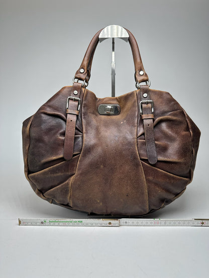Vintage Marni Leather Shopper bag brown