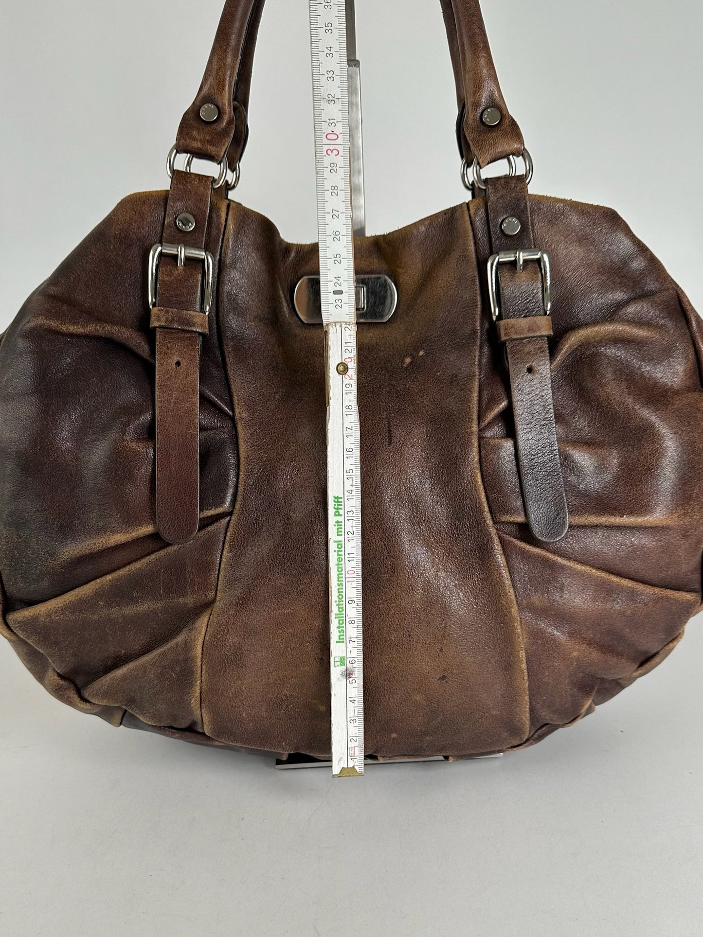 Vintage Marni Leather Shopper bag brown