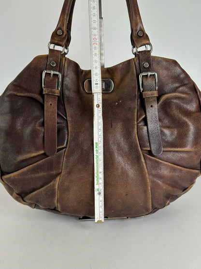 Vintage Marni Leather Shopper bag brown