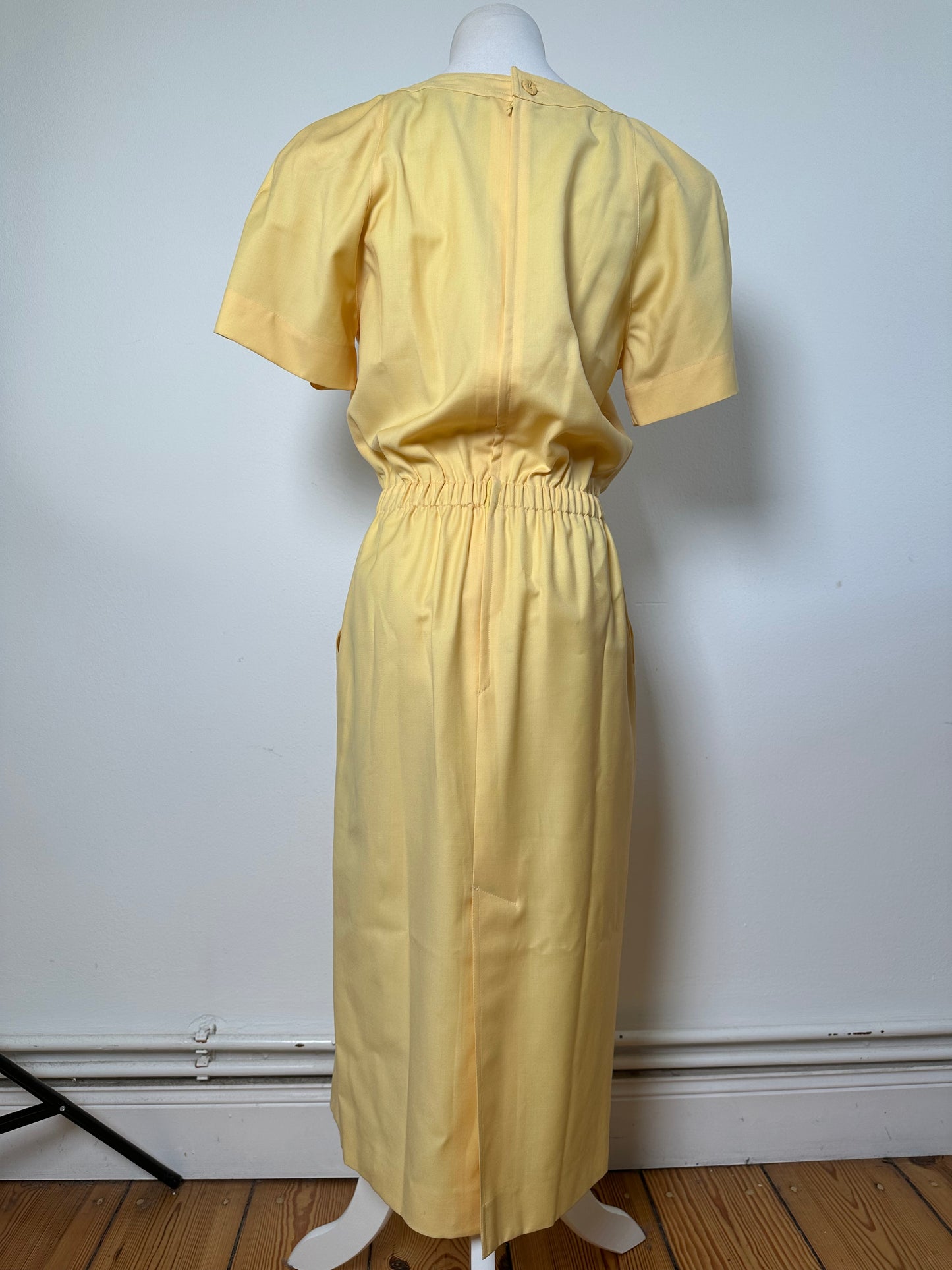 Vintage Fendi Lambswool Dress Light Yellow M