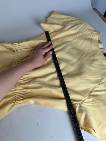Vintage Fendi Lambswool Dress Light Yellow M