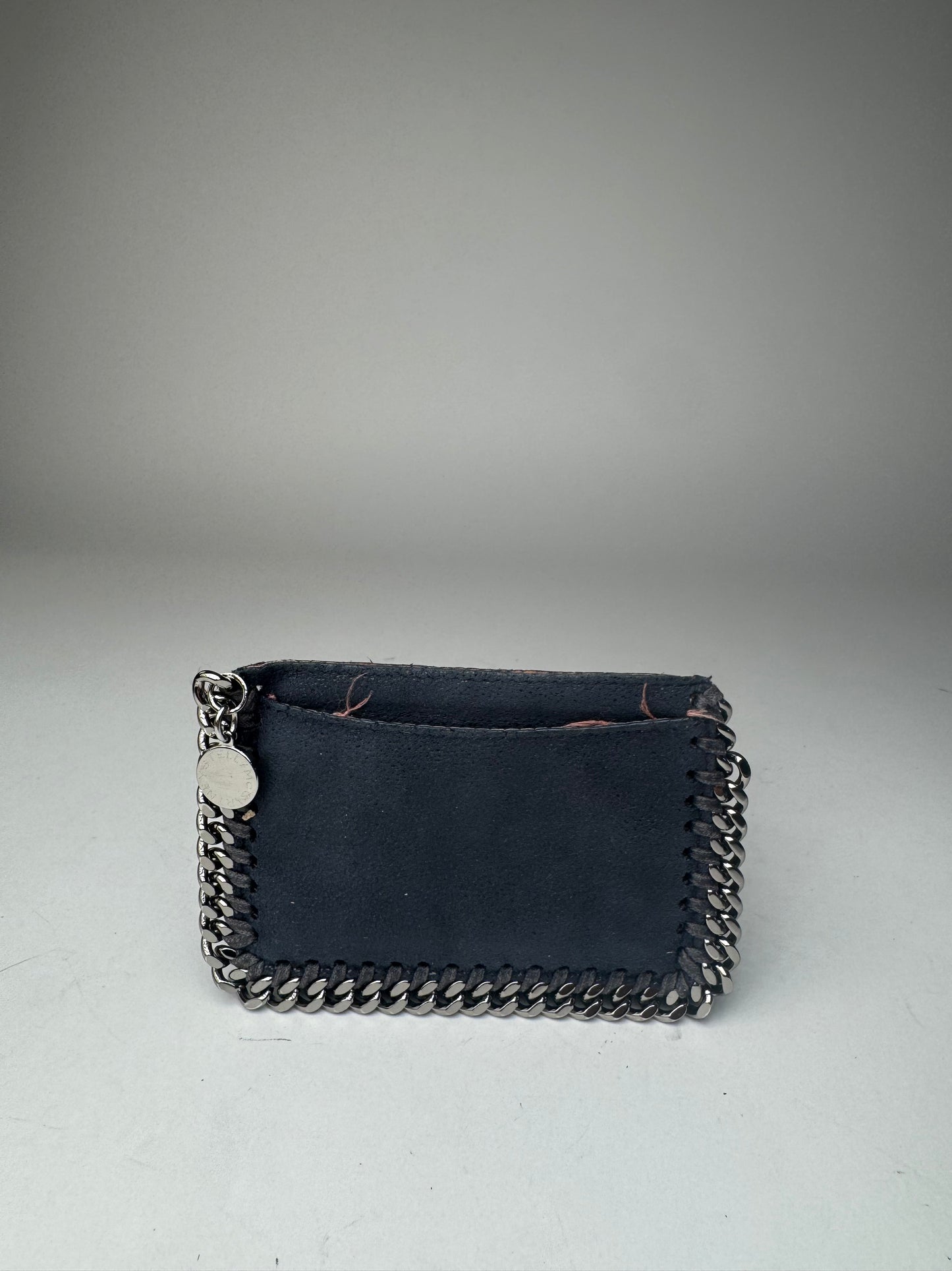 Vintage Stella Mc Cartney Vegan Suede Card Holder Navy