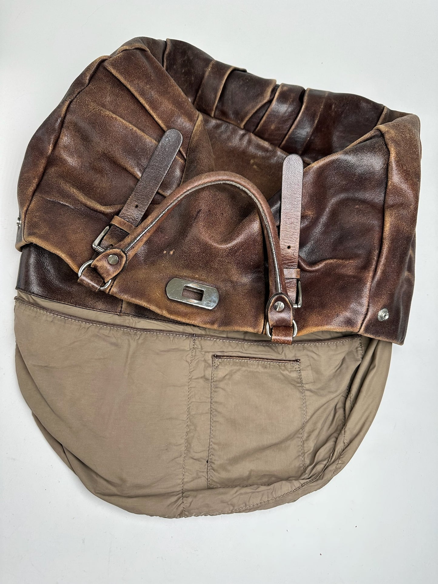 Vintage Marni Leather Shopper bag brown