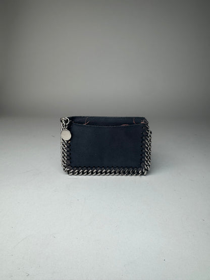 Vintage Stella Mc Cartney Vegan Suede Card Holder Navy