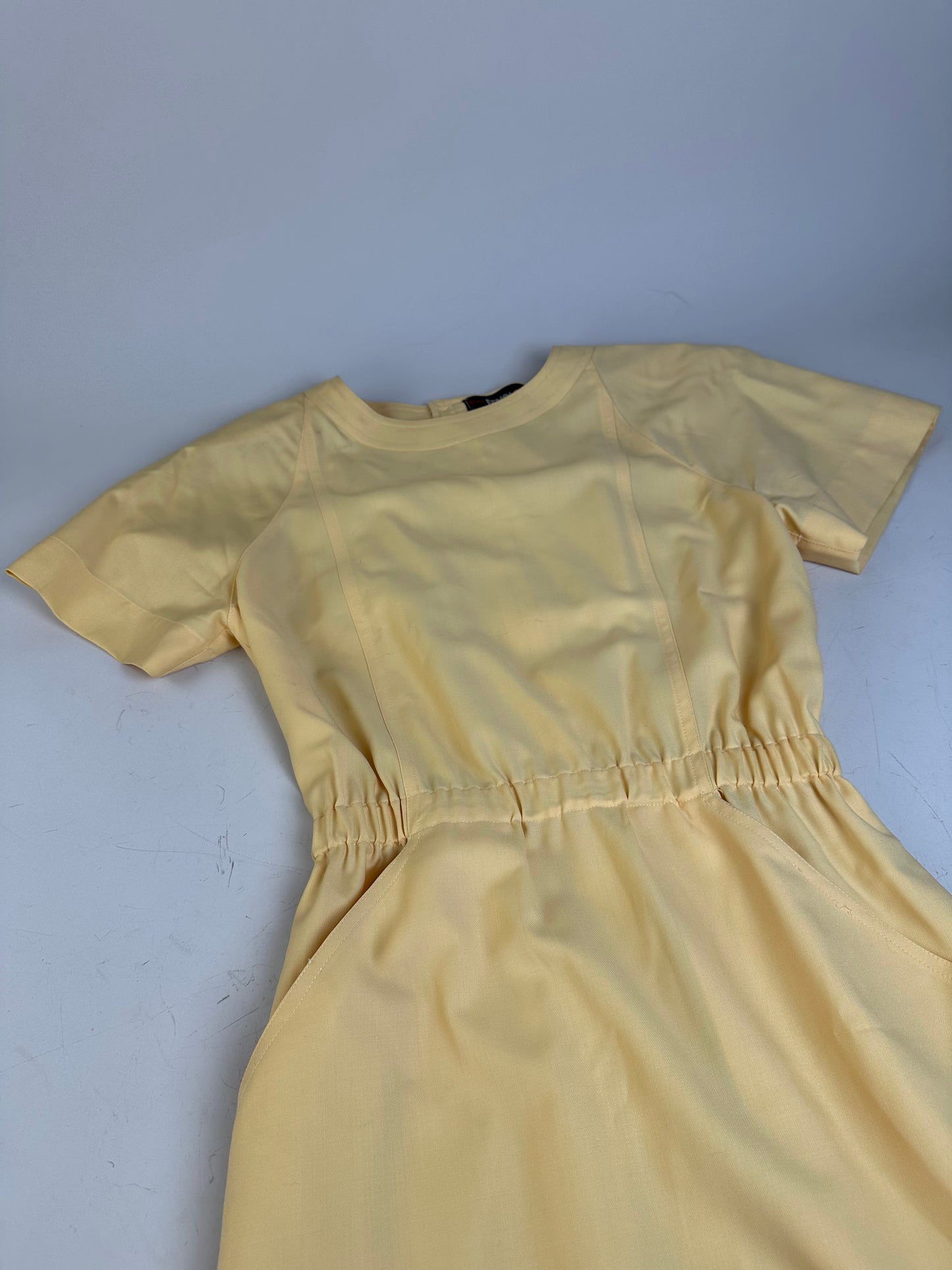 Vintage Fendi Lambswool Dress Light Yellow M