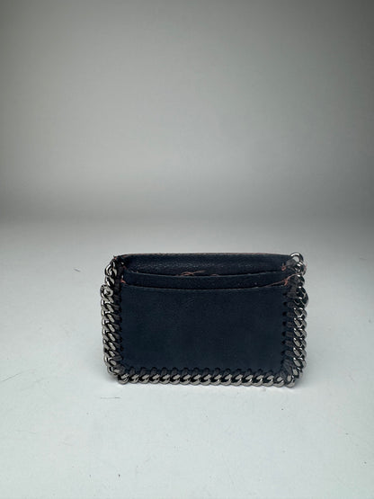 Vintage Stella Mc Cartney Vegan Suede Card Holder Navy