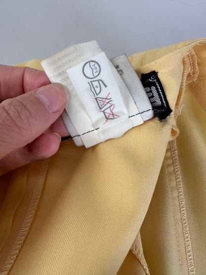 Vintage Fendi Lambswool Dress Light Yellow M