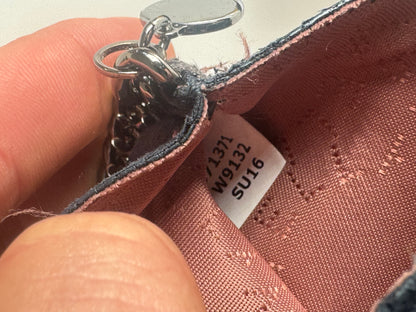 Vintage Stella Mc Cartney Vegan Suede Card Holder Navy