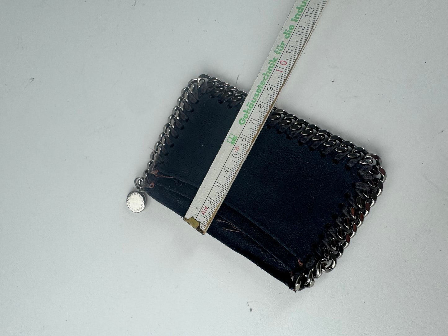 Vintage Stella Mc Cartney Vegan Suede Card Holder Navy