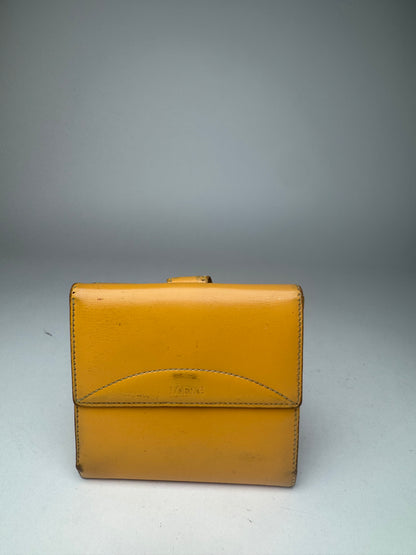 Vintage Loewe Madrid Patent Leather wallet yellow