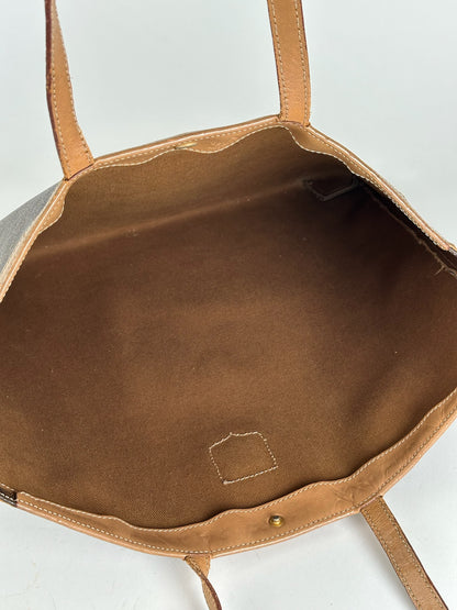 Vintage Celine Paris Big Bag leather monogram shopper brown