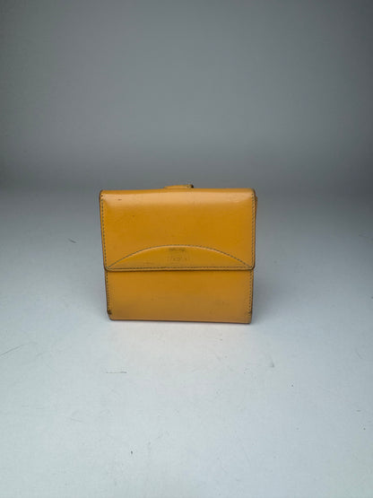 Vintage Loewe Madrid Patent Leather wallet yellow