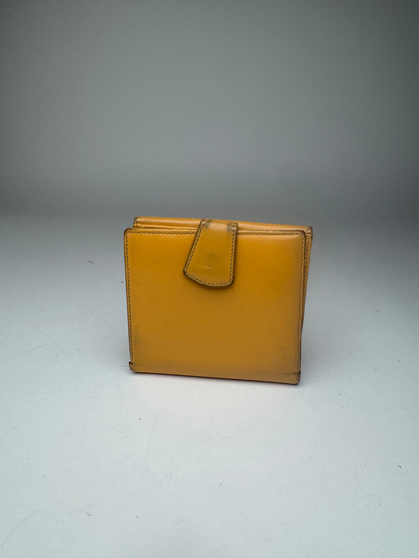 Vintage Loewe Madrid Patent Leather wallet yellow