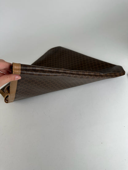 Vintage Celine Paris Big Bag leather monogram shopper brown