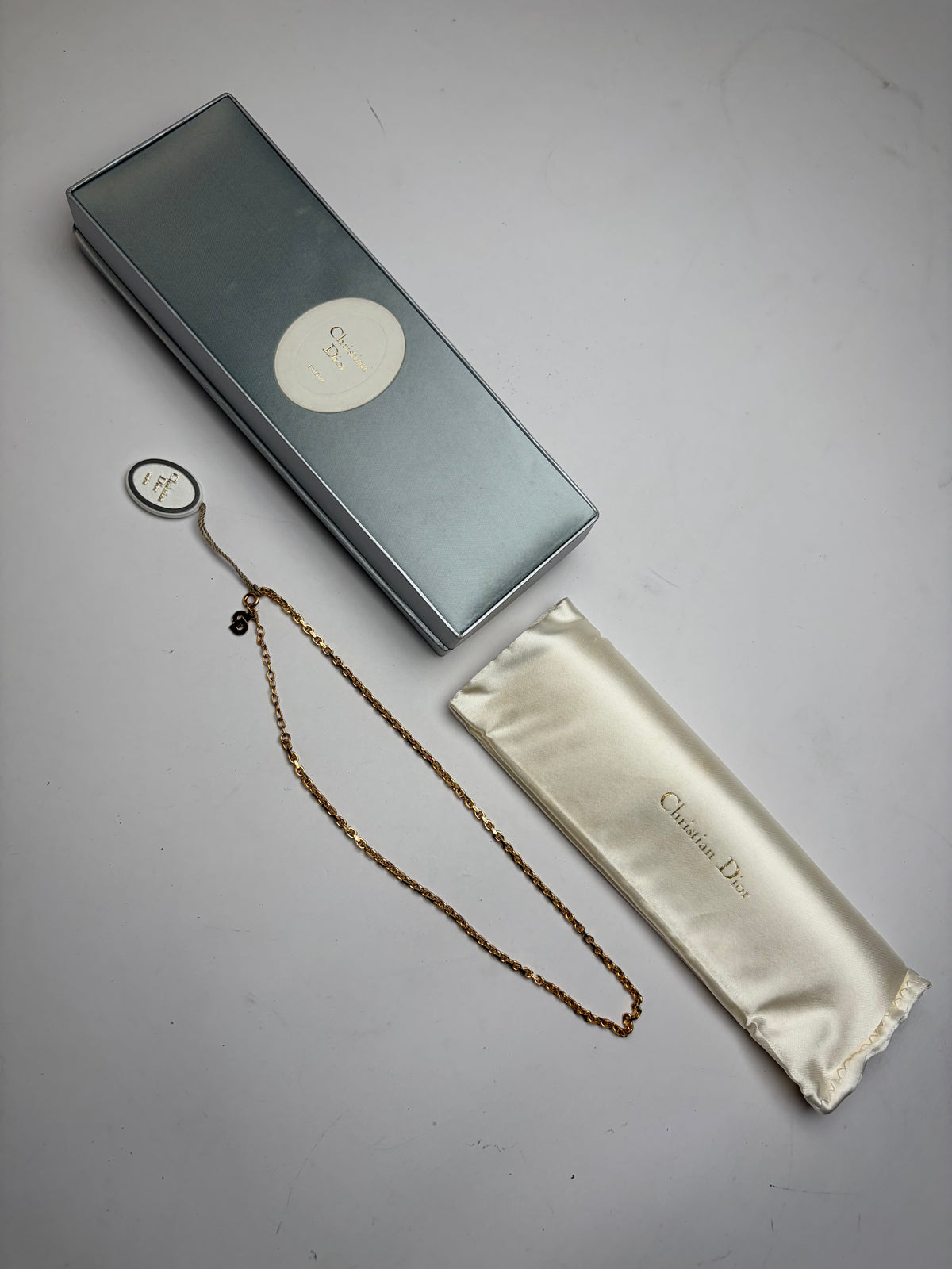Vintage Dior Chain Necklace c. Late 1980s Gold
