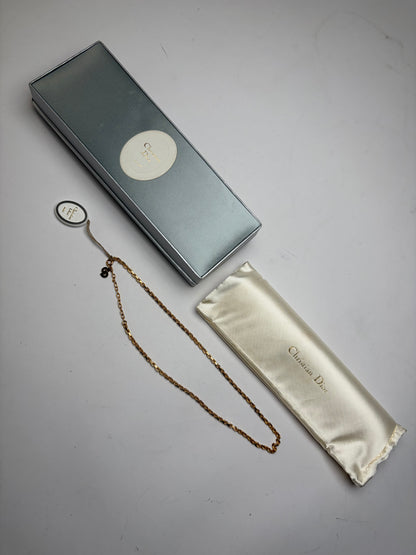 Vintage Dior Chain Necklace c. Late 1980s Gold