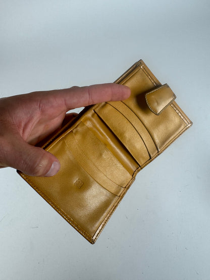 Vintage Loewe Madrid Patent Leather wallet yellow