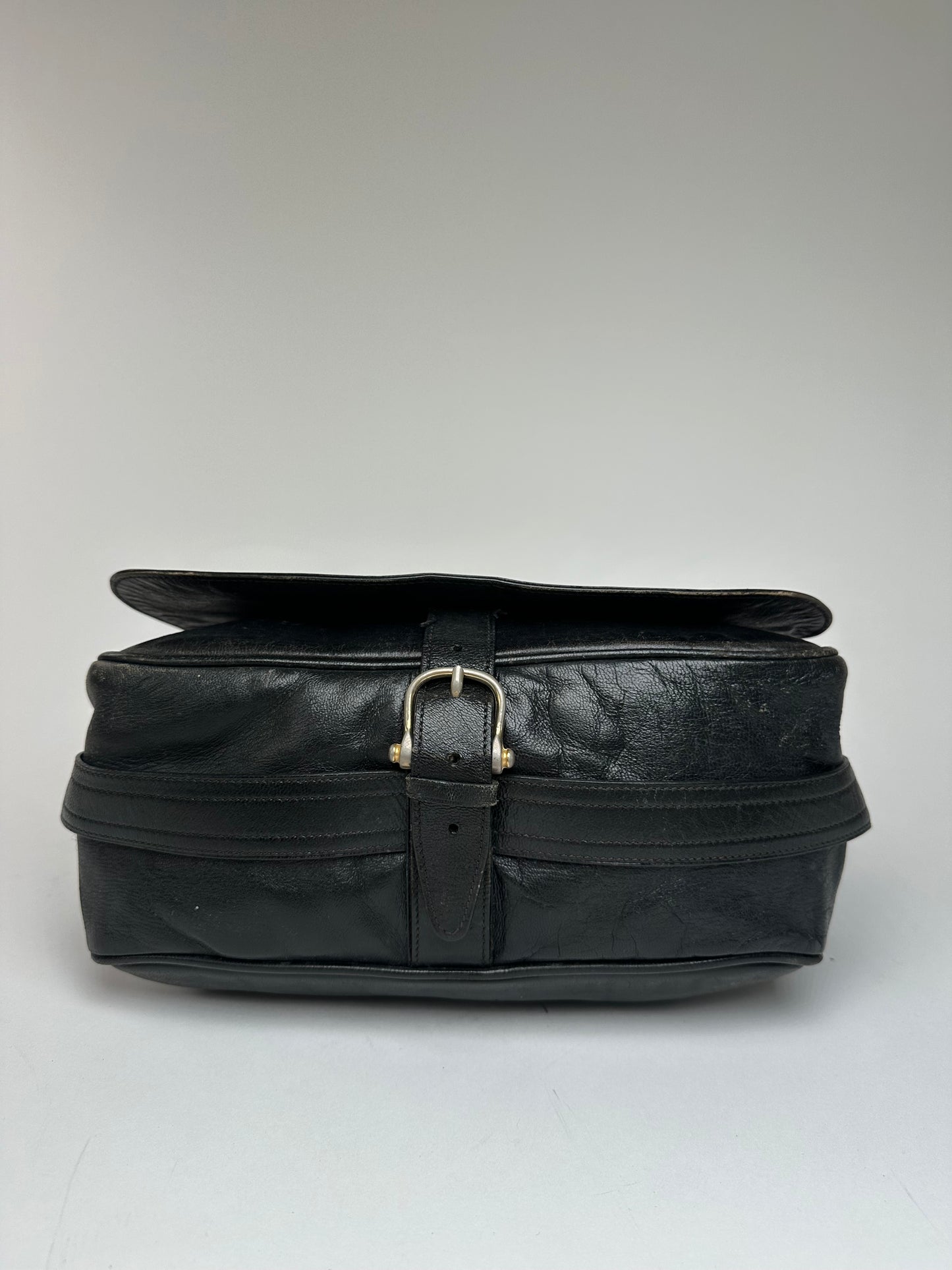 Vintage Celine Paris Multiway Leather Handbag Black